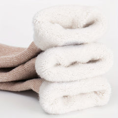 3 Pairs Fuzzy Crew Socks Warm & Comfy Women's Stockings