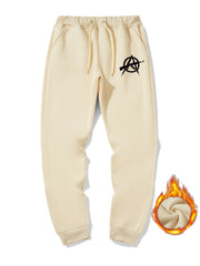 Men's Warm Sweatpants Drawstring Jogger Pants