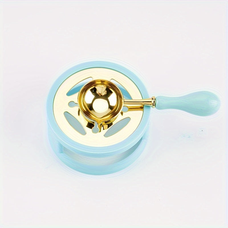 Wax Seal Warmer & Spoon Set High Temp Resistant Stove for Wax Seal Beads/Sticks