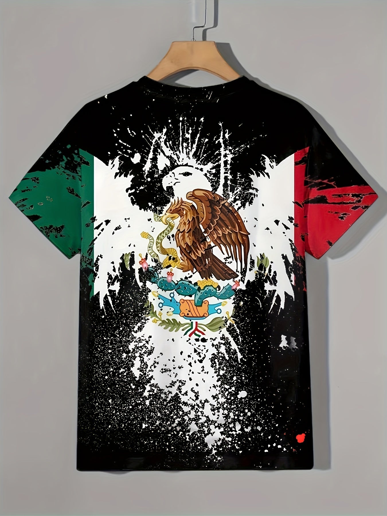 Men's Colorful Eagle Graphic T Shirt 3D Print Short Sleeve Tee