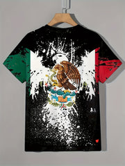 Men's Colorful Eagle Graphic T Shirt 3D Print Short Sleeve Tee