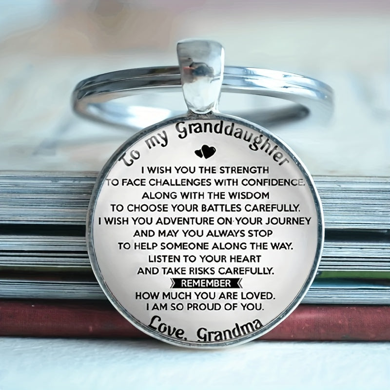 Vintage English Keychain Necklace for Boys