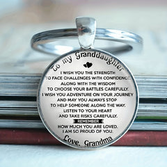 Vintage English Keychain Necklace for Boys