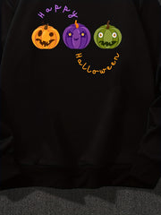 Girls' Pumpkin Graphic Long Sleeve Sweatshirt Hoodie