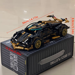 1330pcs Car Model Building Blocks Set ABS Plastic Toy