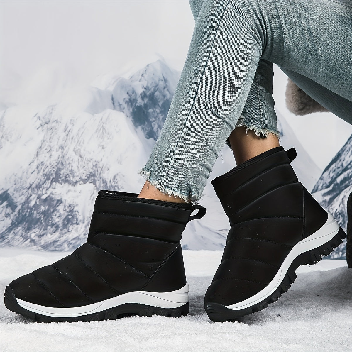 Women's Snow Boots Warm Winter Hiking Boots