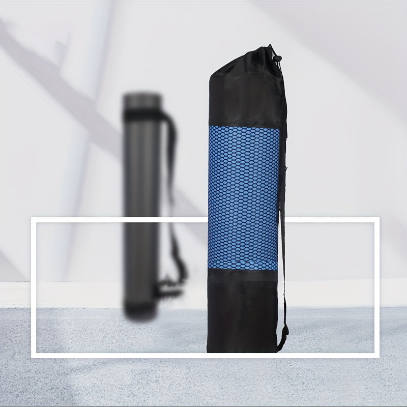 Yoga Mat Mesh Storage Bag Foam Roller Drawstring Backpack