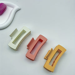 4pcs Square Hair Clips Claw Clips Daily Decorative Hair Accessories For Girls
