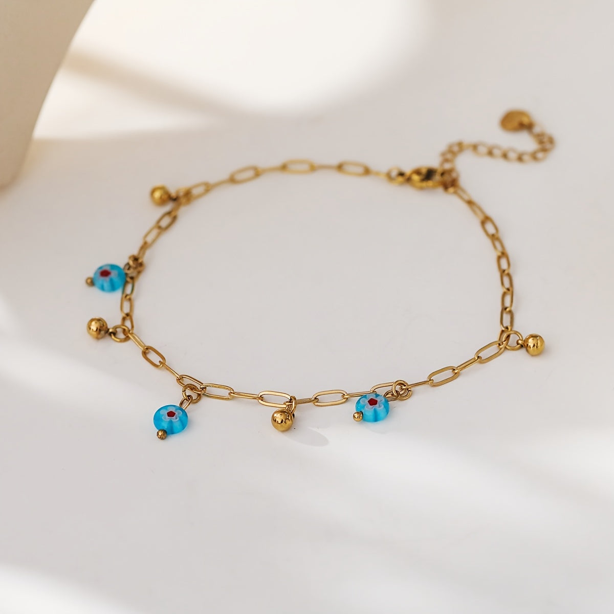 Girl's Bohemian Flower Pendant Anklet