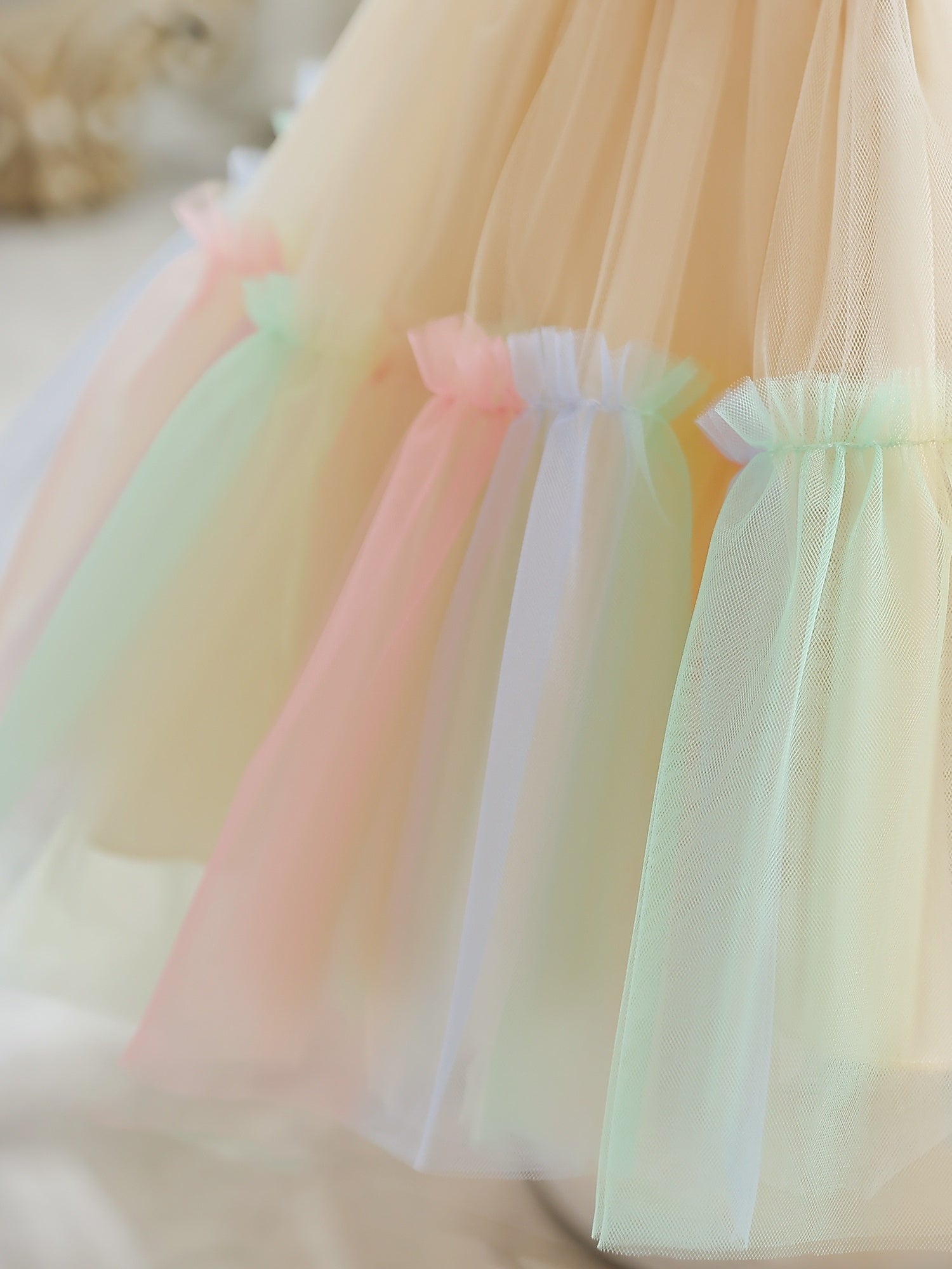 Girls Formal Dress Candy Tulle Dress Little Princess Party Tutu Dress