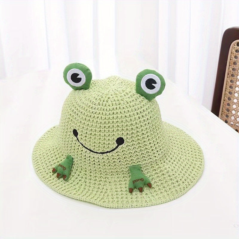 Frog Prince Kids Summer Straw Braided Hat