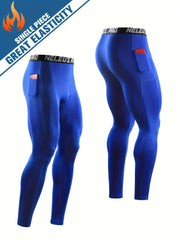 Men's Fitness Pants Quick Drying Sports Tights Basketball Running Leggings
