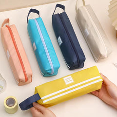 Big Capacity Canvas Pencil Case with Zipper