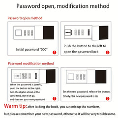 A5 Password Lock Notebook Student Notepad Thickened Shorthand