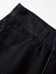 Slim Fit Jeans Men Casual Straight Leg Denim Pants Spring Summer