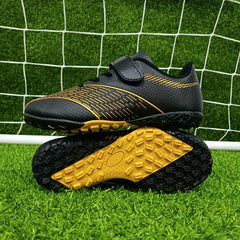 Boys Turf Football Boots Hook & Loop TF Soccer Cleats