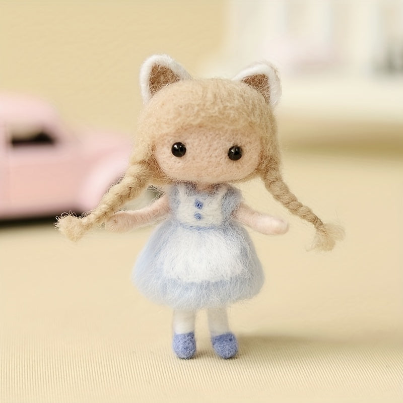Princess Felt Kit DIY Embroidery Wool Felt Craft Stitch Needlework