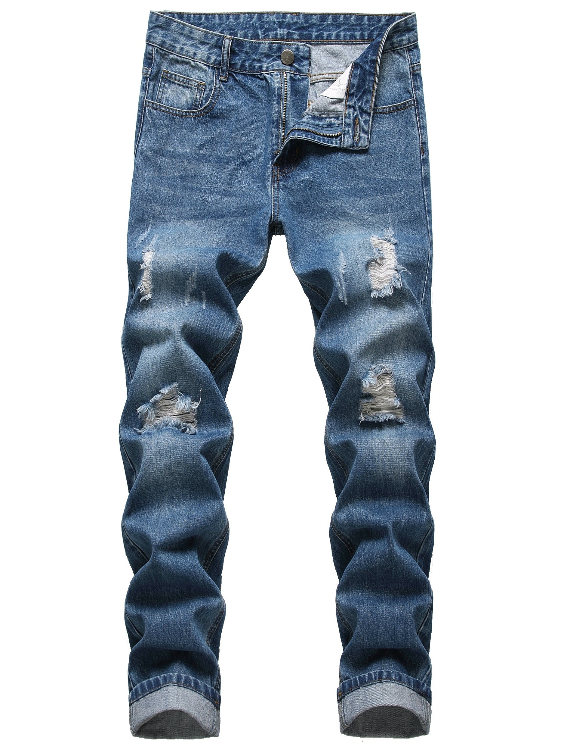 Men's Distressed Denim Jeans