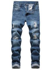 Men's Distressed Denim Jeans