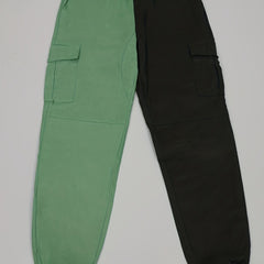 Men's Cargo Pants Stylish Block Drawstring Jogger Pants