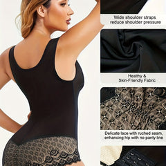 Lace Shaping Bodysuit Tummy Control Slimmer Body Shaper Women's Underwear