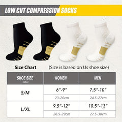 Breathable Copper Compression Socks for Ankle Plantar Support