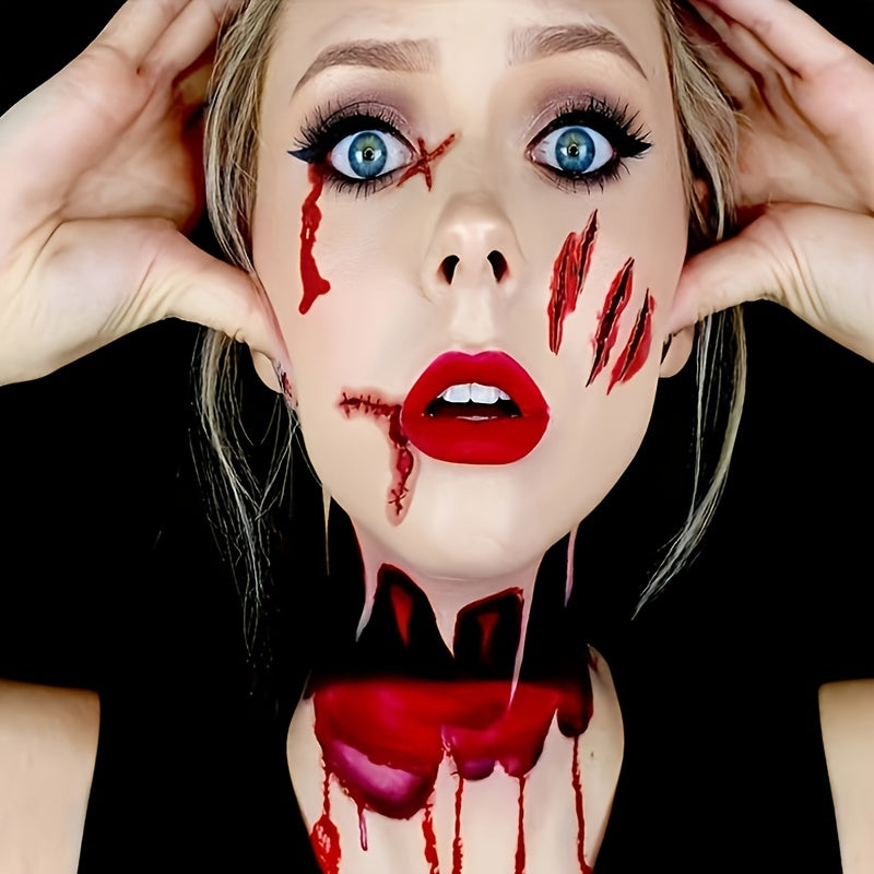 Realistic Gory Halloween Wound Tattoo Stickers (1pc/3pcs/10pcs)
