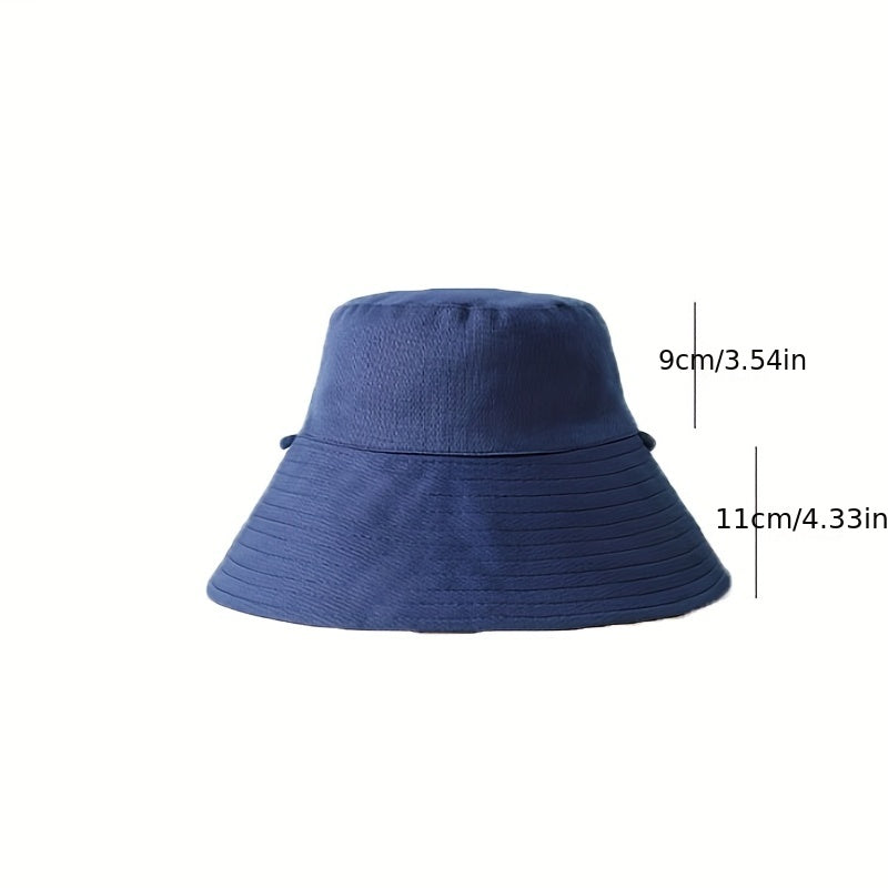Foldable Wide Brim Sunshade Hat for Travel and Fishing
