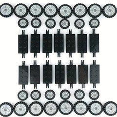 70pcs MOC Building Block Tire Set for DIY Automobile Tire Rim