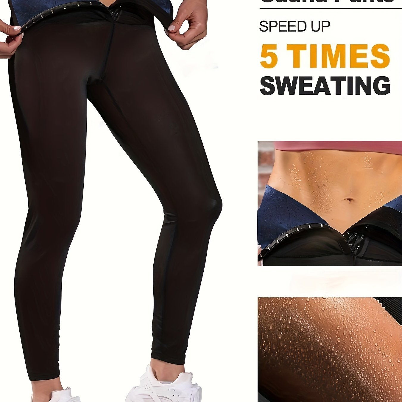 Yoga Sauna Sweat Pants for Women Fitness Training