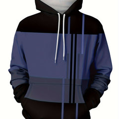 Graphic Hoodie With Kangaroo Pocket Loose Hooded Pullover