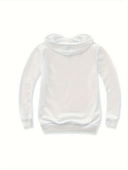Rose Graphic Hoodie 95% Cotton Pullover for Girls Kids Fall