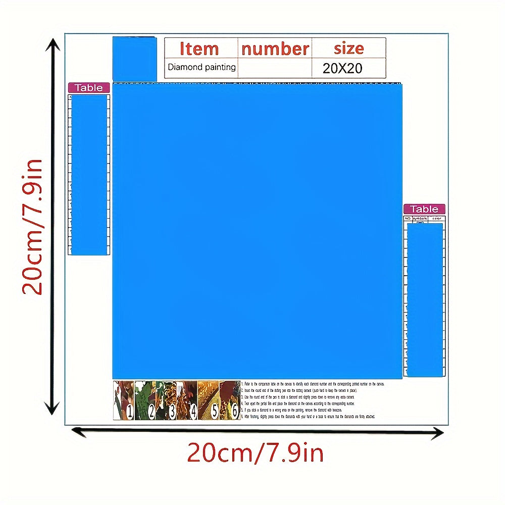 Adult 5D Diamond Painting Kit - Couple Elephant - DIY Christmas Gift - 20x20cm