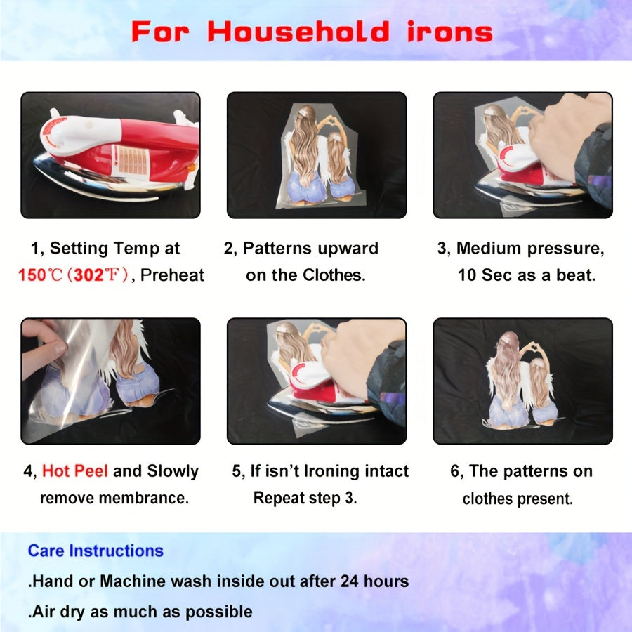 Cat Heat Transfer Vinyl Sticker DIY Iron Decal Heart Glasses Bow