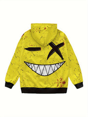 Smile Graphic Hoodies Boys Girls Comfy Long Sleeve Hooded Sweatshirt