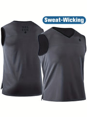 Men's Summer Sports Tank Top, Quick Dry Breathable Vest
