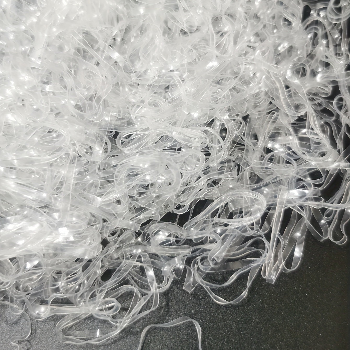 500pcs Clear Elastic Hair Rubber Bands Soft Elastic Bands For Kids