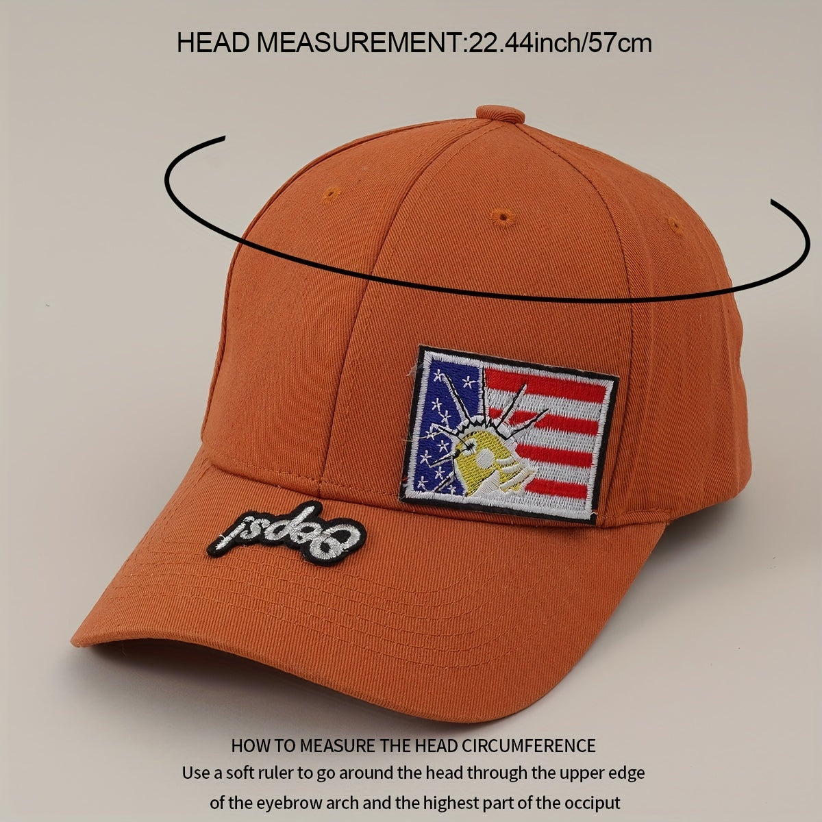 Flag Embroidery Baseball Cap Adjustable Couple Dad Hat