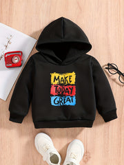 Fist Letter And Sunflower Print Baby's Sweatshirt