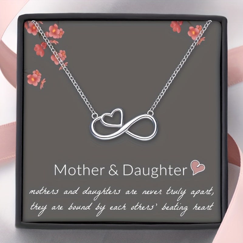 Infinity Heart Pendant Necklace for Girls