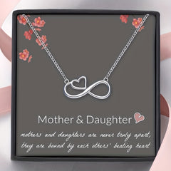 Infinity Heart Pendant Necklace for Girls
