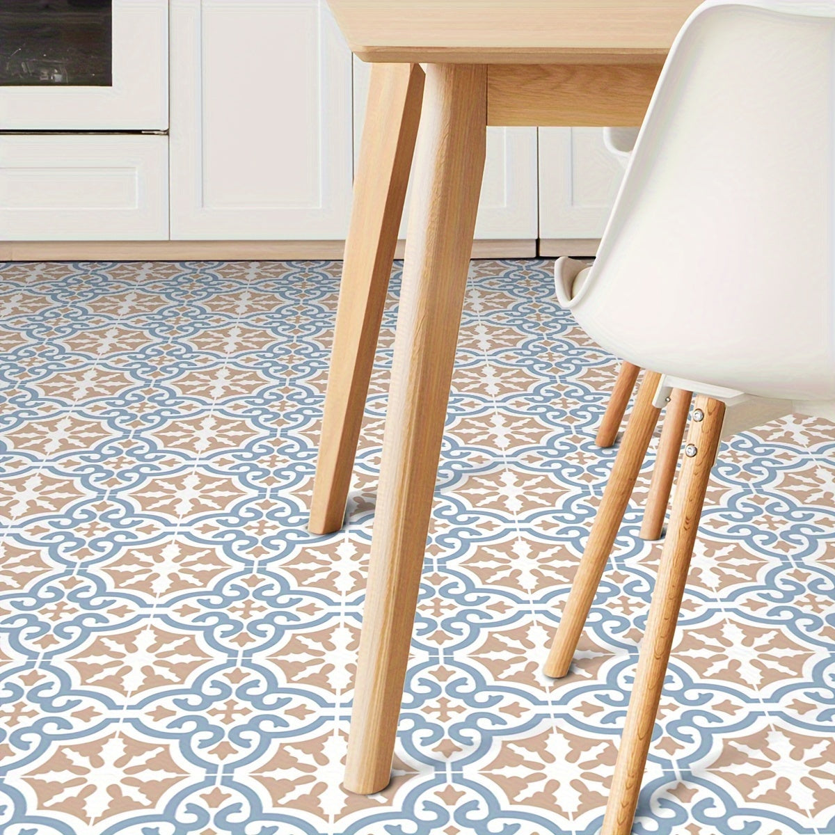 9pcs Nordic Style Printed Floor Stickers Non slip Wear resistant Vinyl Decals