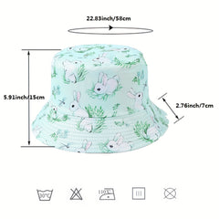 Easter Bunny Fisherman Hat Double Sided Small Fresh Unisex Basin Hat