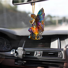Halloween Witch Car Pendant Witch Rearview Mirror Hanging Ornament