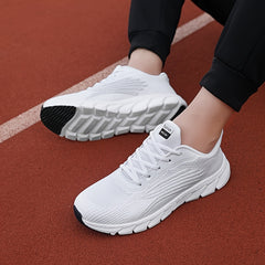 Women's Lightweight Mesh Sneakers Low Top Lace Up Comfy Cozy Round Toe Casual