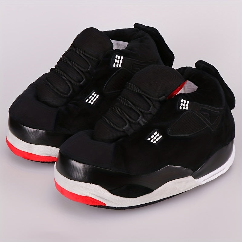 Men's Cozy Fleece Slides Soft Slippers Plush Comfy Home Shoes Winter