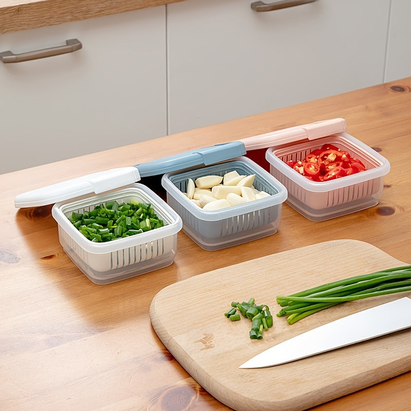 Thickened Double Layer Fresh Keeping Box Refrigerator Crisper