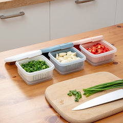 Thickened Double Layer Fresh Keeping Box Refrigerator Crisper