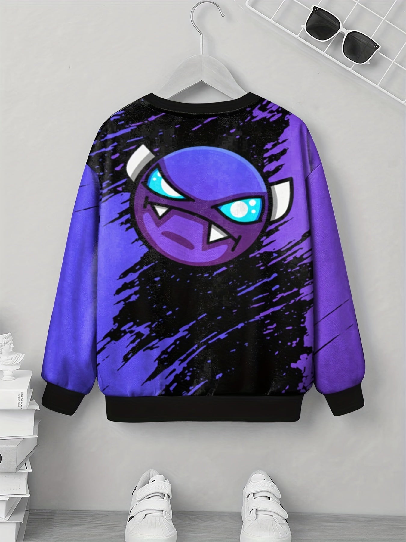 Teens 3D Animal Game Print Sweatshirt Kids Casual Pullover Street Wear
