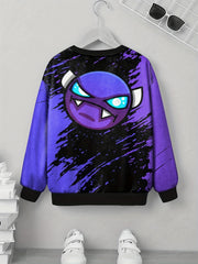 Teens 3D Animal Game Print Sweatshirt Kids Casual Pullover Street Wear
